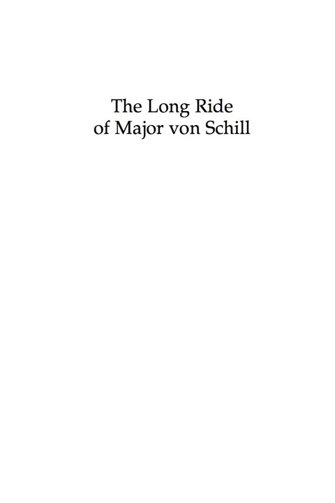 Cover image for book The Long Ride of Major Von Schill