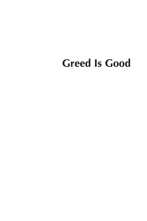 Cover image for book Greed is Good