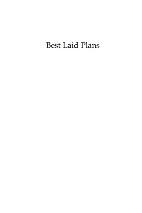 Cover image for book The Best Laid Plans