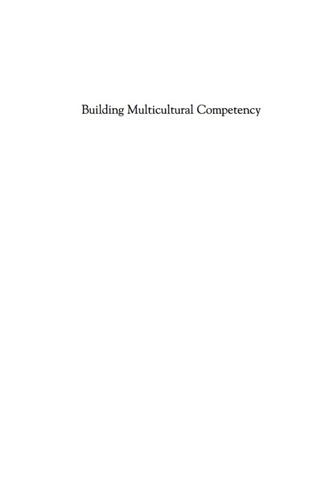 Cover image for book Building Multicultural Competency