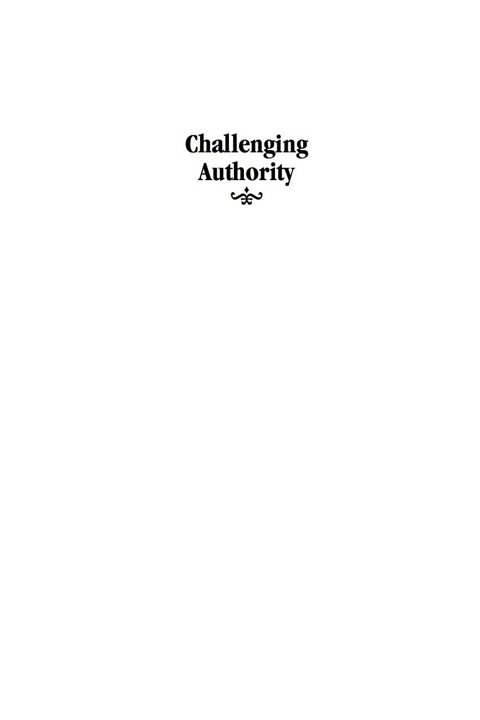 Cover image for book Challenging Authority