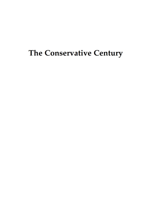 Cover image for book The Conservative Century