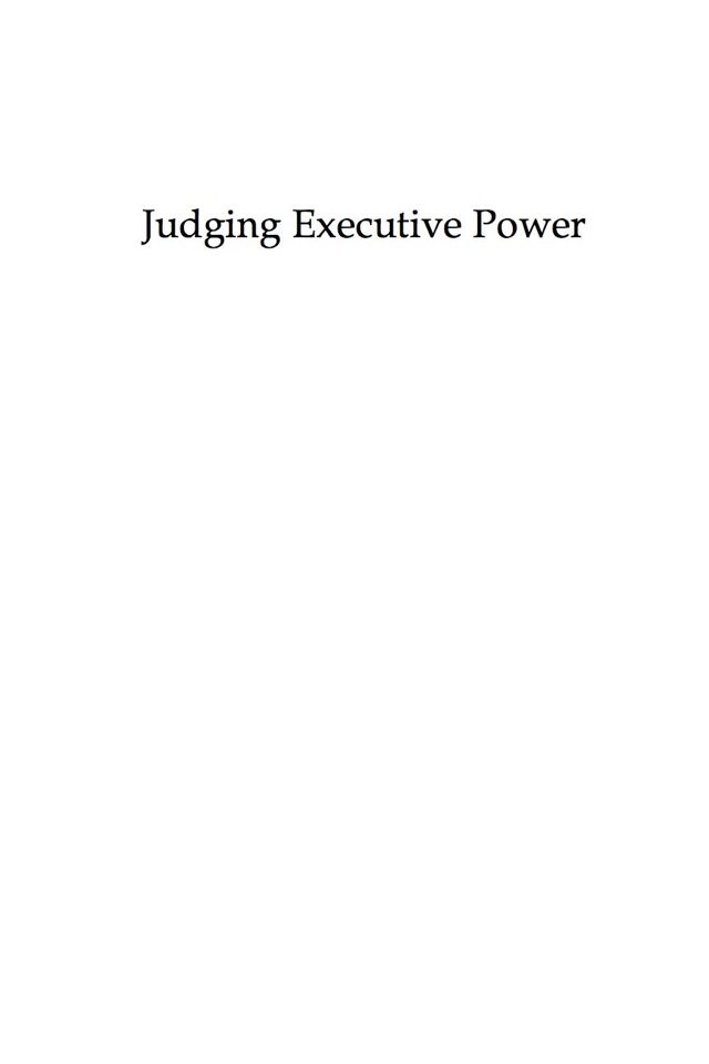 Judging Executive Power