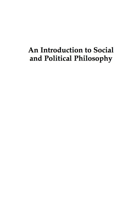 Cover image for book An Introduction to Social and Political Philosophy