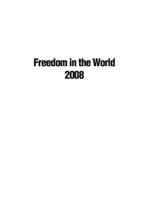 Cover image for book Freedom in the World 2008