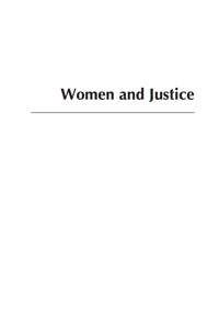 Cover image: Women and Justice 2nd edition 9780742570016