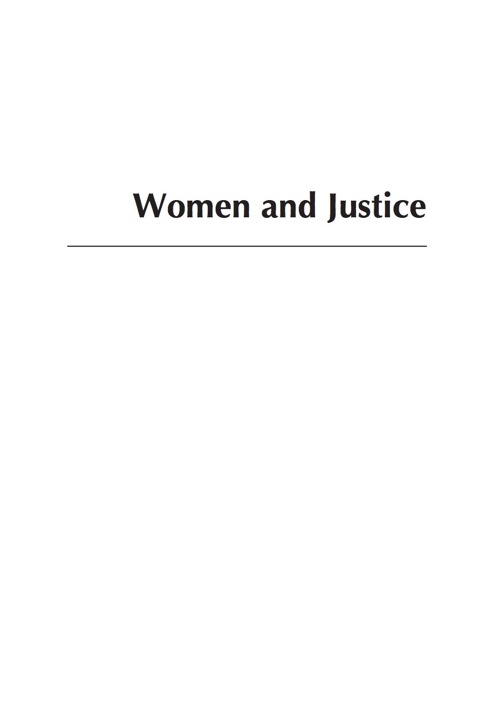 Cover image for book Women and Justice