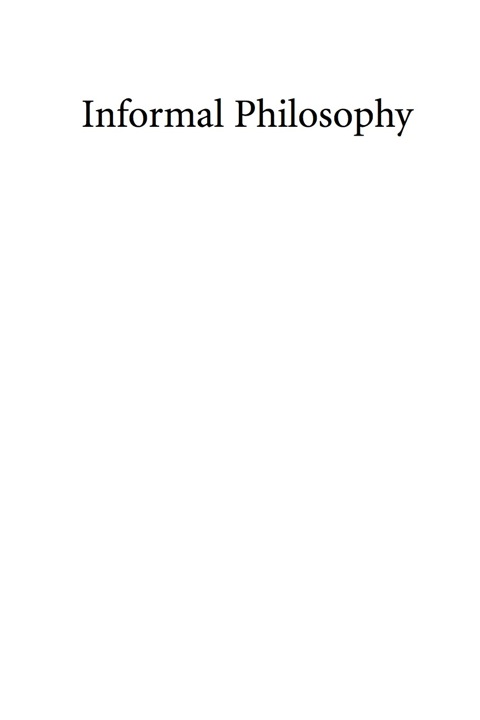 Cover image for book Informal Philosophy