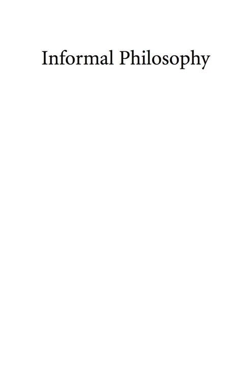 Cover image for book Informal Philosophy