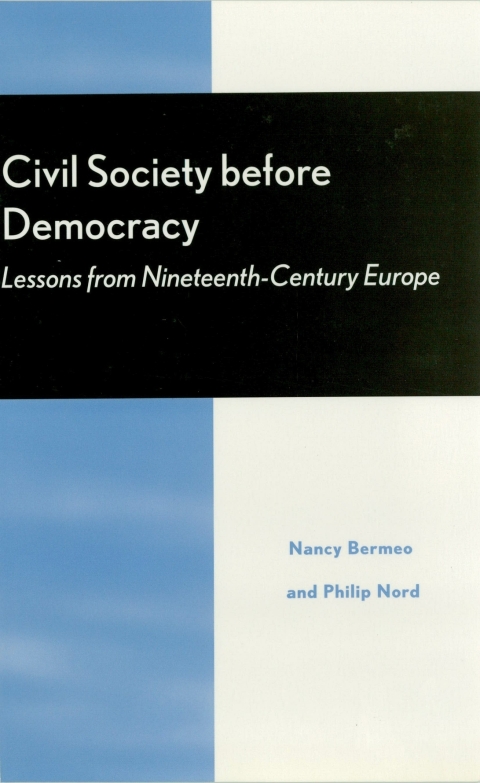 Cover image for book Civil Society Before Democracy