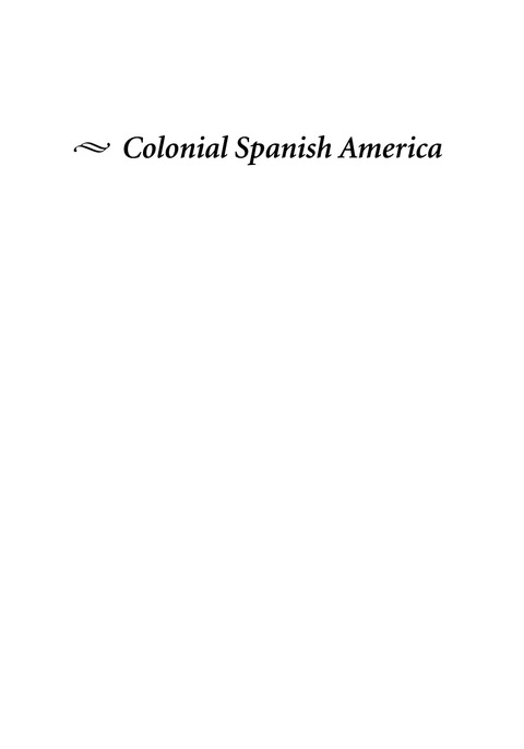 Cover image for book Colonial Spanish America