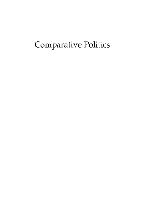 Cover image for book Comparative Politics
