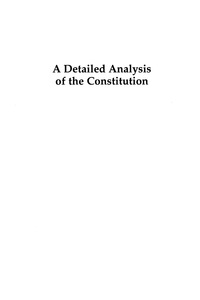 Cover image: A Detailed Analysis of the Constitution 7th edition 9780742522381
