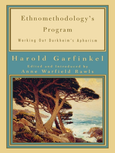 Cover image for book Ethnomethodology's Program