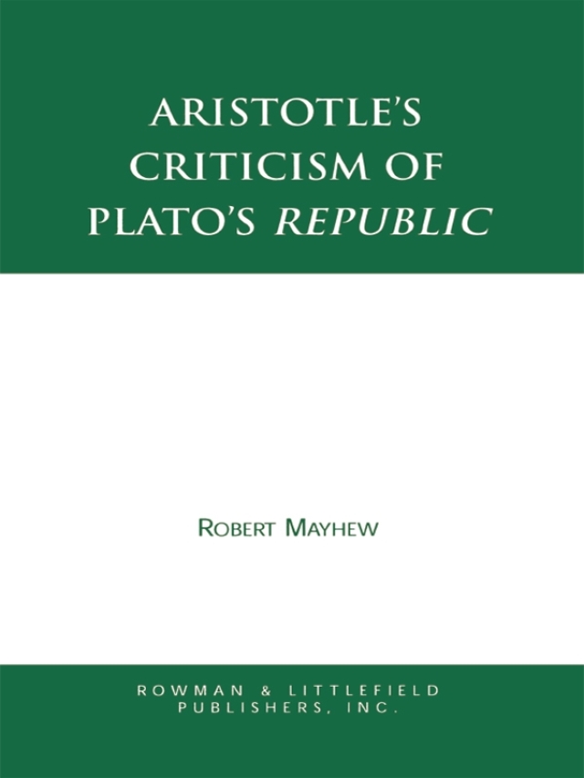 Aristotle's Criticism of Plato's Republic