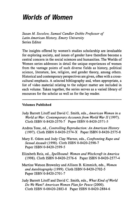 Cover image for book American Women in a World at War