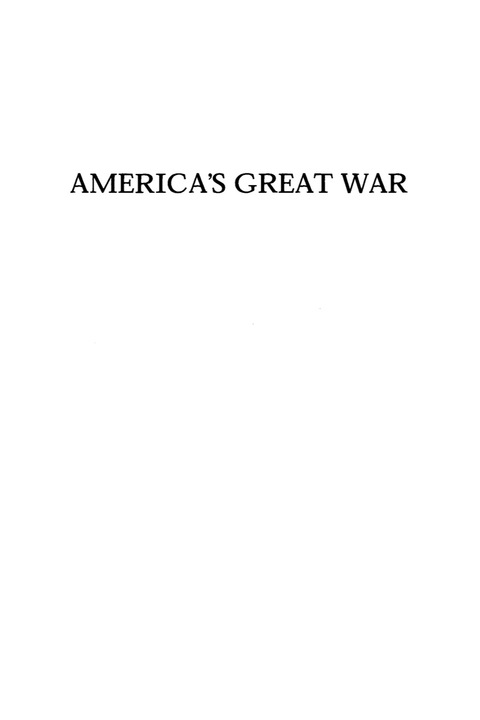 Cover image for book America's Great War