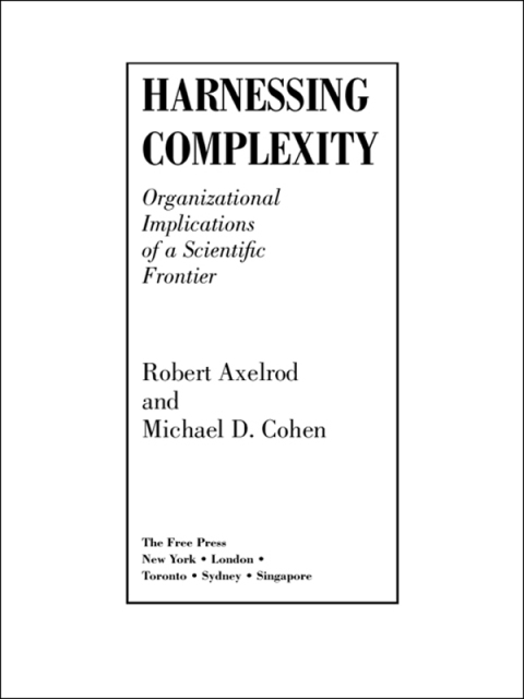 Cover image for book Harnessing Complexity