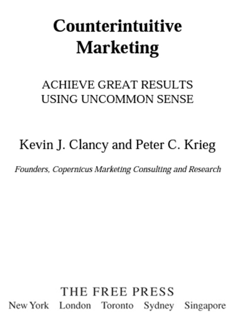 Cover image for book Counterintuitive Marketing