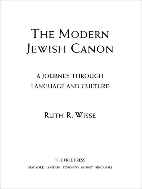 Cover image for book The Modern Jewish Canon