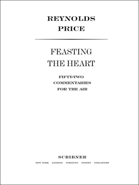 Cover image for book Feasting the Heart