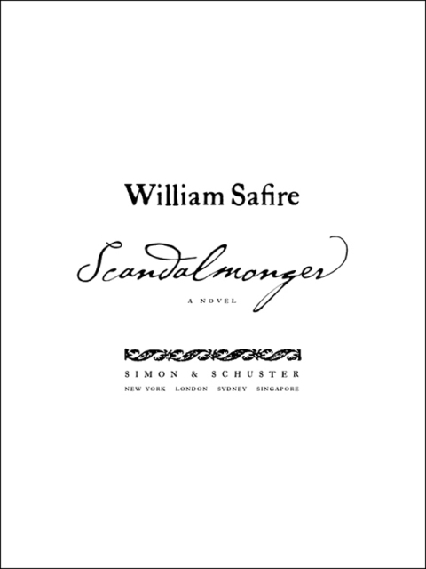 Cover image for book Scandalmonger