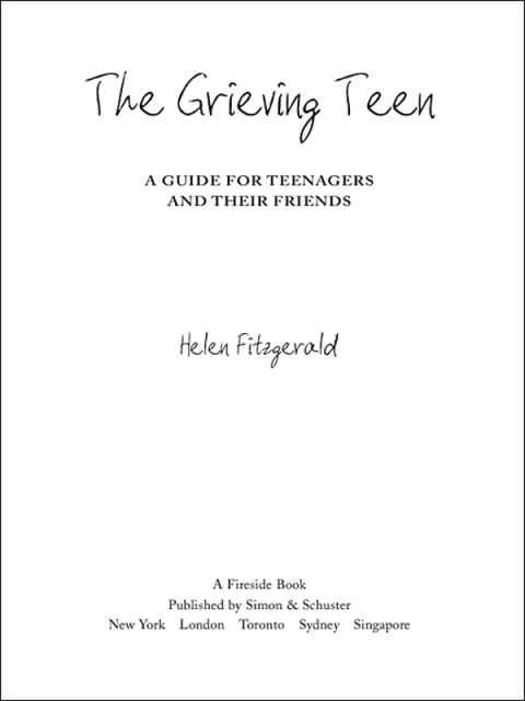 Cover image for book The Grieving Teen