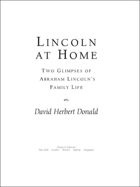 Cover image for book Lincoln at Home