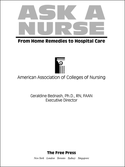 Cover image for book Ask a Nurse