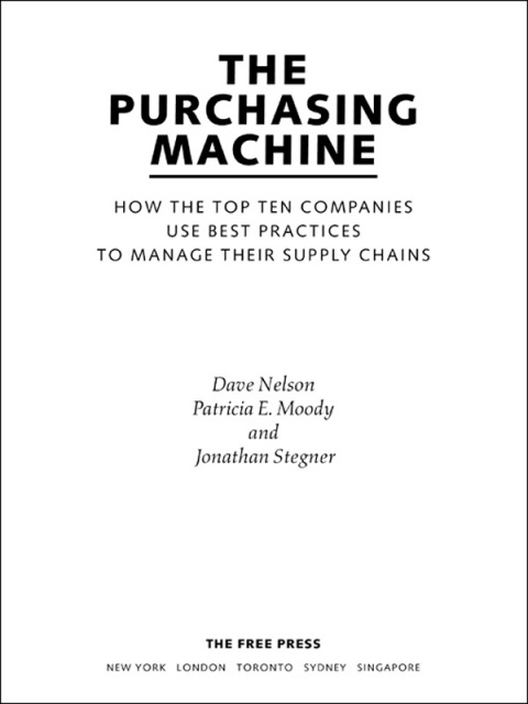 Cover image for book The Purchasing Machine