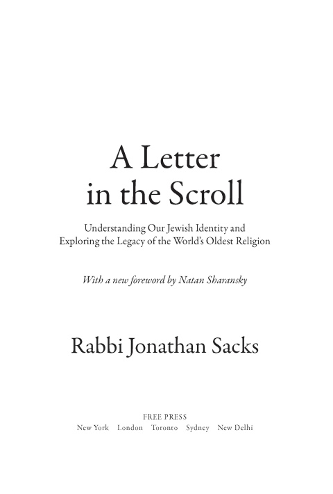 Cover image for book A Letter in the Scroll