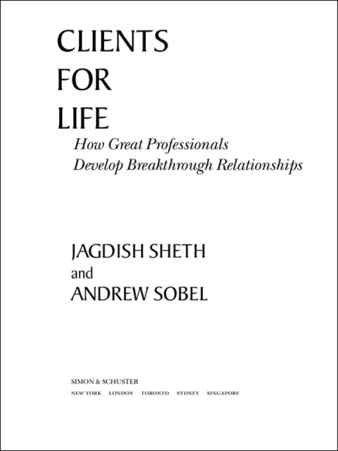 Cover image for book Clients for Life