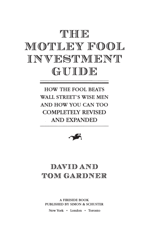Cover image for book The Motley Fool Investment Guide