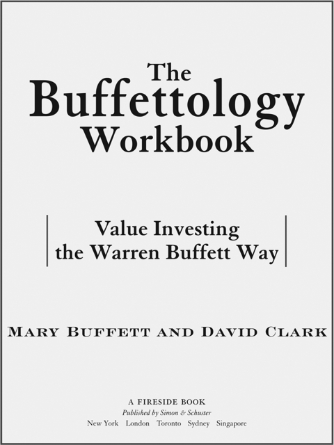 Cover image for book The Buffettology Workbook