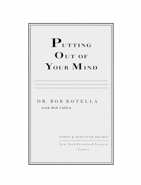 Cover image for book Putting Out Of Your Mind