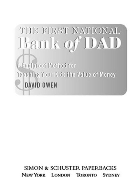 Cover image for book The First National Bank of Dad