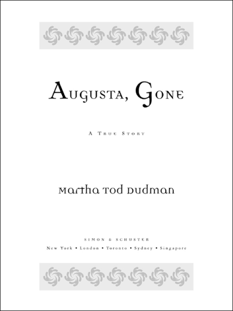 Cover image for book Augusta, Gone