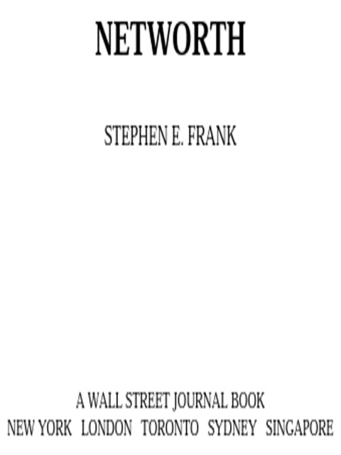Cover image for book Networth