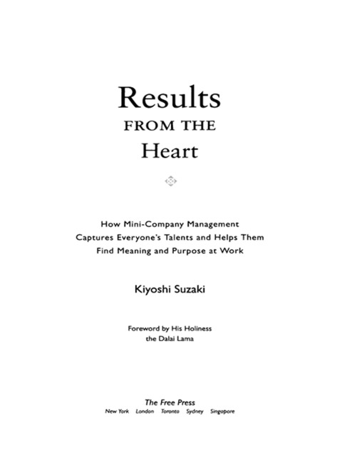 Cover image for book Results from the Heart