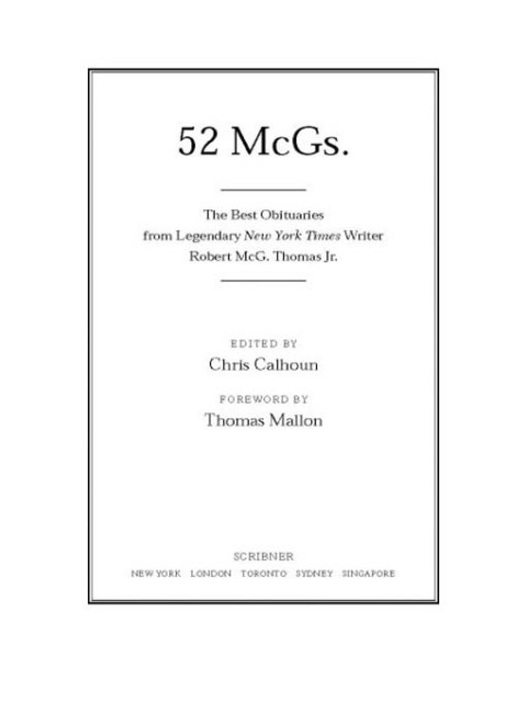 Cover image for book 52 McGs.