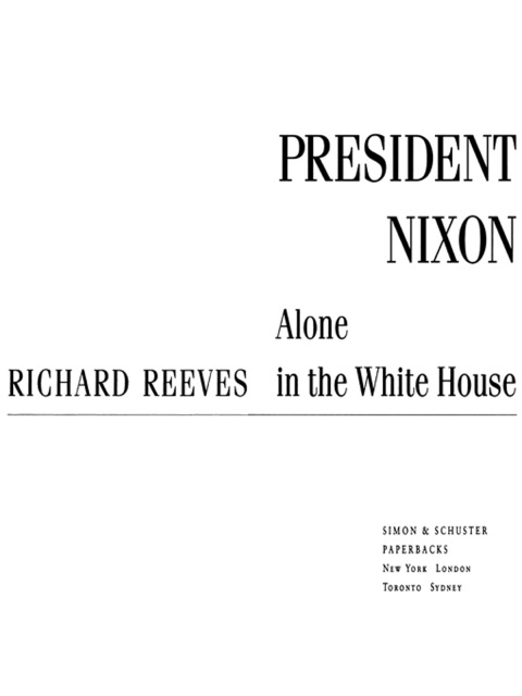 Cover image for book President Nixon