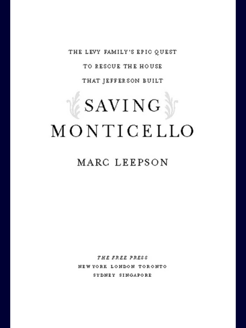 Cover image for book Saving Monticello