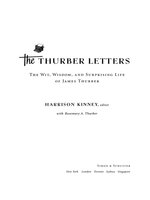 Cover image for book The Thurber Letters