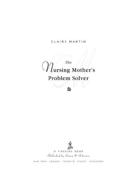 Cover image for book The Nursing Mother's Problem Solver