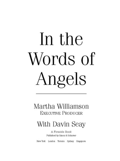 Cover image for book In the Words of Angels