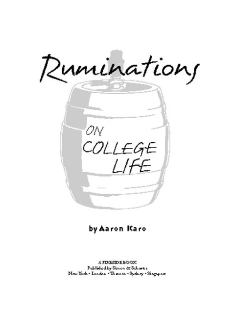 Cover image for book Ruminations on College Life