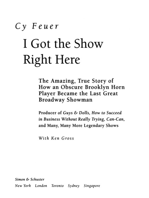 Cover image for book I Got The Show Right Here