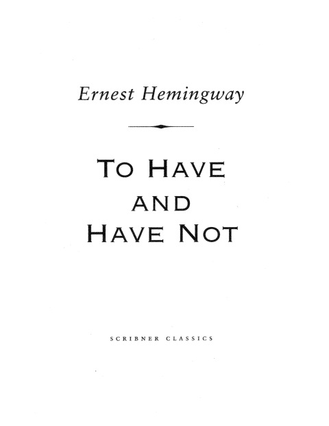 Cover image for book To Have and Have Not