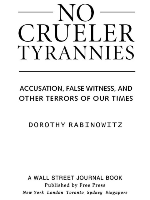 Cover image for book No Crueler Tyrannies