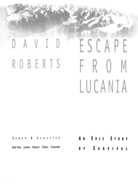 Cover image for book Escape from Lucania